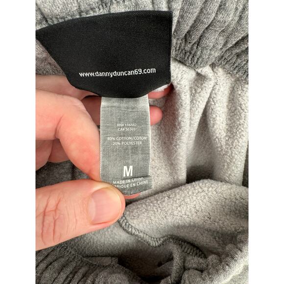 Danny Duncan I Love Hot Moms Sweatpants Mens Medium Gray Fleece - Picture 8 of 10